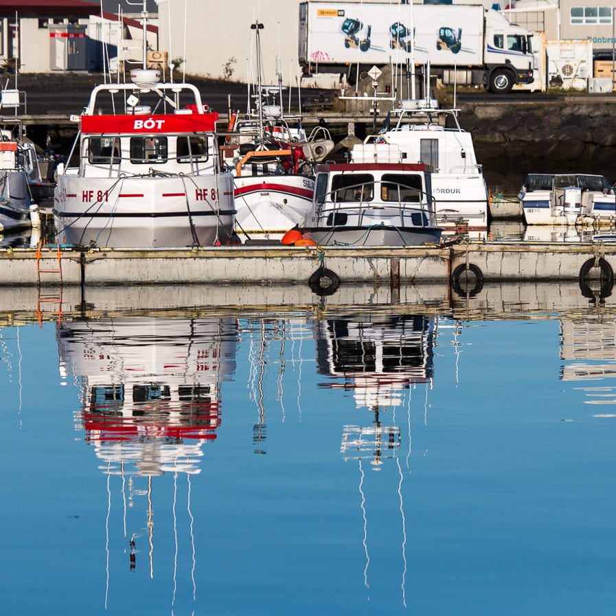 Hafnarfjordur Harbor Reflections #1